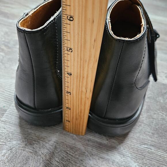 Dr Comfort Joseph Black Leather High Top Hook Loop Dress Boot Shoe Mens Size 9.5 main image 6